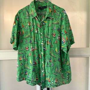 XXL Ralph Lauren linen shirt sleeve button up